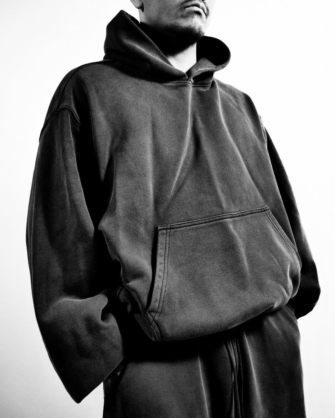 Prospectiveflow TATSUMA BLACK袴 ジョガーパンツ PANATOMY HOODIE - VINTAGE NATURAL | Prospective Flow | Japanese